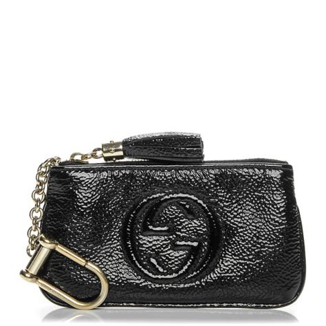 gucci soho key case black|Gucci keyrings for women.